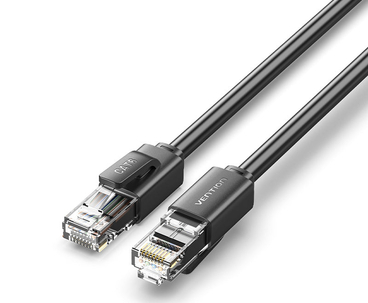 CABLE DE RED LATIGUILLO RJ45 UTP CAT6 AWG26 1 M NEGRO VENTION