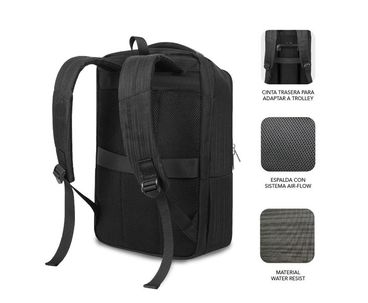 MOCHILA BUSINESS V2 AP 16" NEGRO SUBBLIM